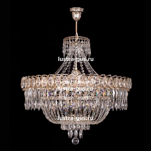 Люстра Водопад перо с подвесом в Ижевске Гусь Хрустальный