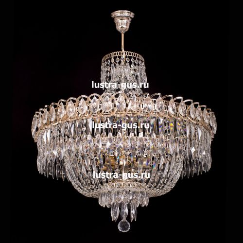 Люстра Водопад перо с подвесом в Ижевске Гусь Хрустальный