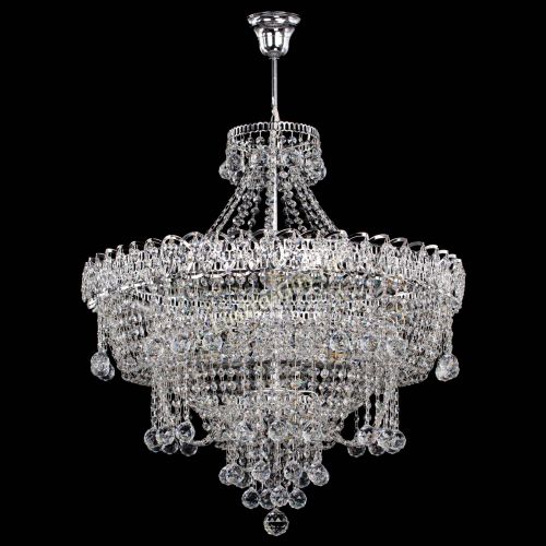 Люстра Водопад Софья с подвесом в Ижевске Гусь Хрустальный