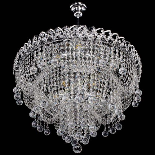 Люстра Водопад Софья с подвесом в Ижевске Гусь Хрустальный