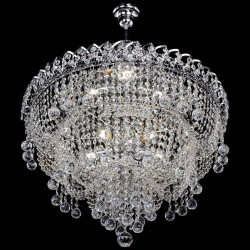 Люстра Водопад Софья с подвесом в Ижевске Гусь Хрустальный