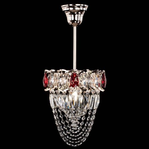 Люстра Водоворот №1 мини с подвесом красная в Ижевске Гусь Хрустальный
