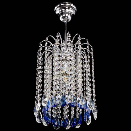 Люстра Зима капель журавлик синяя в Ижевске Гусь Хрустальный