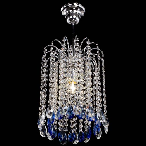 Люстра Зима капель журавлик синяя в Ижевске Гусь Хрустальный