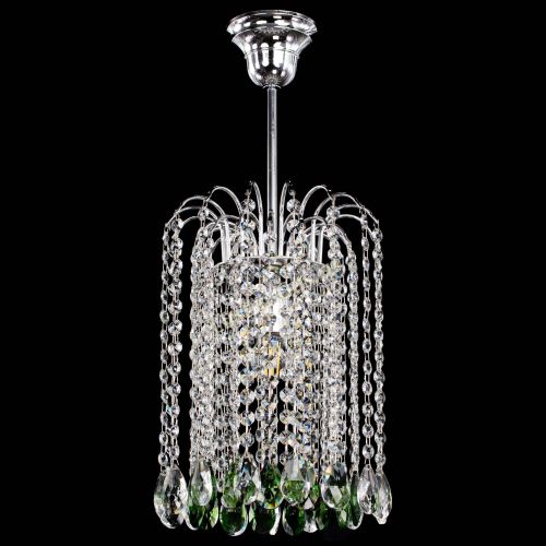 Люстра Зима капель журавлик зеленая в Ижевске Гусь Хрустальный