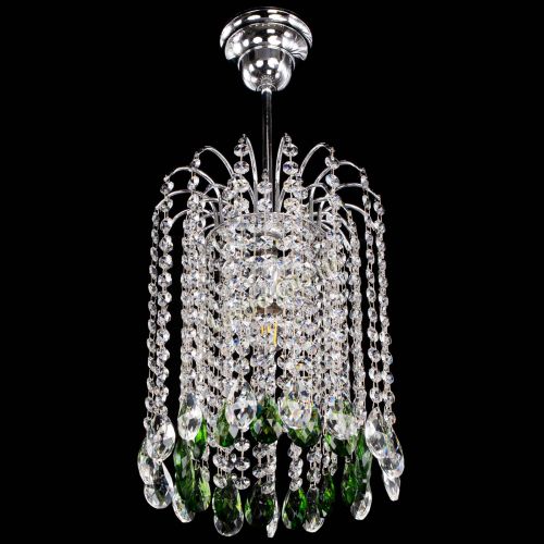 Люстра Зима капель журавлик зеленая в Ижевске Гусь Хрустальный