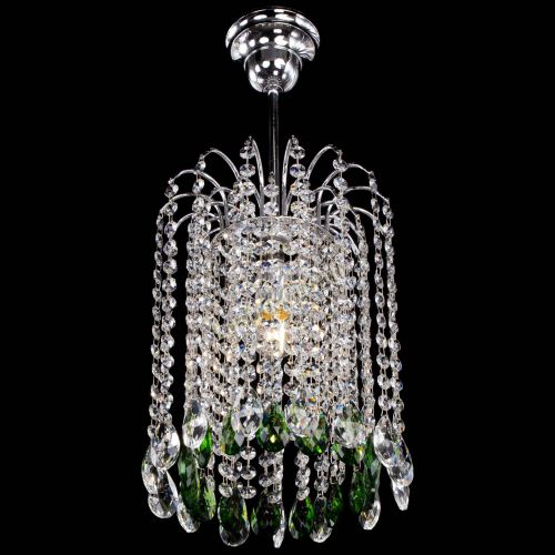 Люстра Зима капель журавлик зеленая в Ижевске Гусь Хрустальный