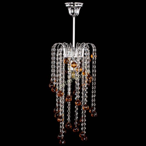 Люстра Зима каскад шар 30 чайная в Ижевске Гусь Хрустальный