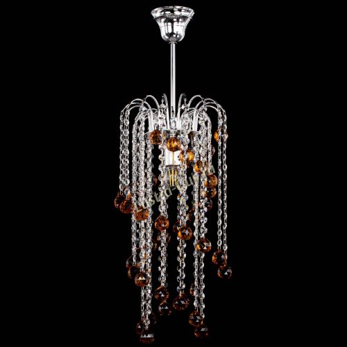 Люстра Зима каскад шар 30 чайная в Ижевске Гусь Хрустальный