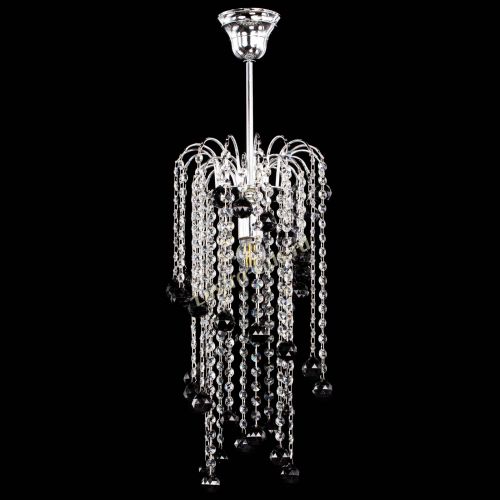 Люстра Зима каскад шар 30 черная в Ижевске Гусь Хрустальный