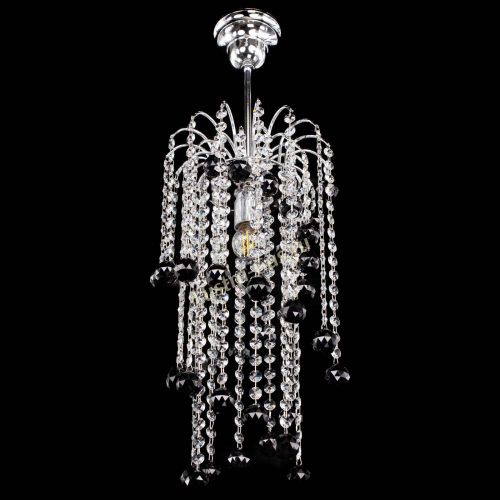 Люстра Зима каскад шар 30 черная в Ижевске Гусь Хрустальный