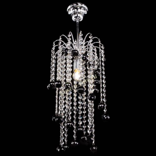 Люстра Зима каскад шар 30 черная в Ижевске Гусь Хрустальный