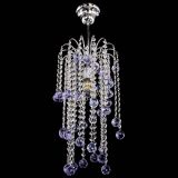 Люстра Зима каскад шар 30 фиолетовая в Ижевске