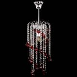 Люстра Зима каскад шар 30 красная в Ижевске