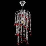 Люстра Зима каскад шар 30 красная в Ижевске