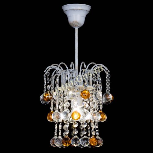 Люстра Зима шар чайная (белая патина)  в Ижевске Гусь Хрустальный