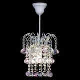 Люстра Зима шар розовая (белая патина)  в Ижевске