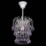 Люстра Зима шар розовая (белая патина)  в Ижевске