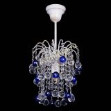 Люстра Зима шар синяя (белая патина)  в Ижевске