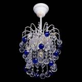 Люстра Зима шар синяя (белая патина)  в Ижевске