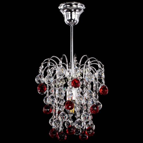 Люстра Зима шар красная в Ижевске Гусь Хрустальный
