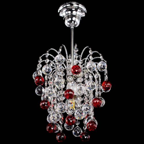 Люстра Зима шар красная в Ижевске Гусь Хрустальный
