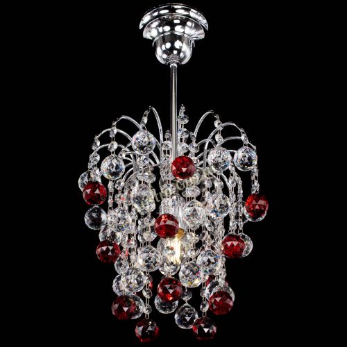 Люстра Зима шар красная в Ижевске Гусь Хрустальный