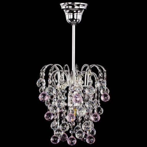 Люстра Зима шар розовая в Ижевске Гусь Хрустальный