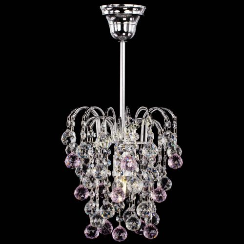 Люстра Зима шар розовая в Ижевске Гусь Хрустальный