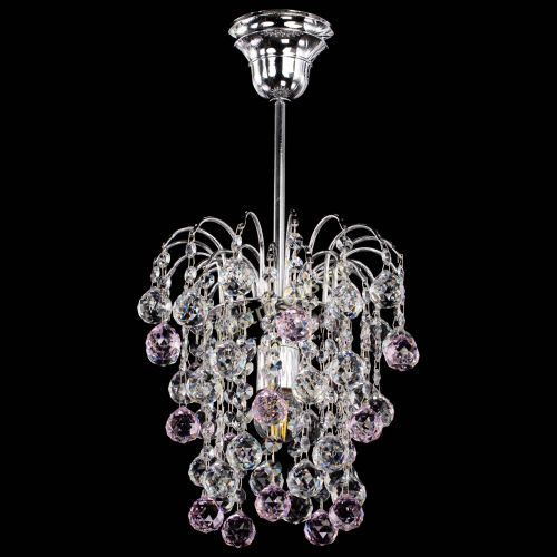 Люстра Зима шар розовая в Ижевске Гусь Хрустальный