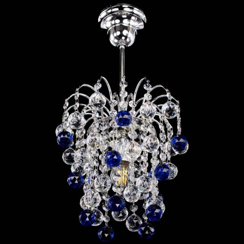 Люстра Зима шар синяя в Ижевске Гусь Хрустальный