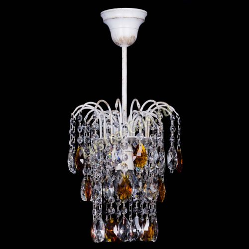 Люстра Зима журавлик чайная (белая патина) в Ижевске Гусь Хрустальный