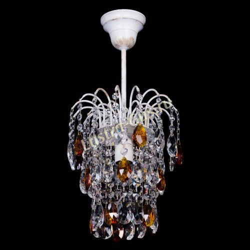 Люстра Зима журавлик чайная (белая патина) в Ижевске Гусь Хрустальный