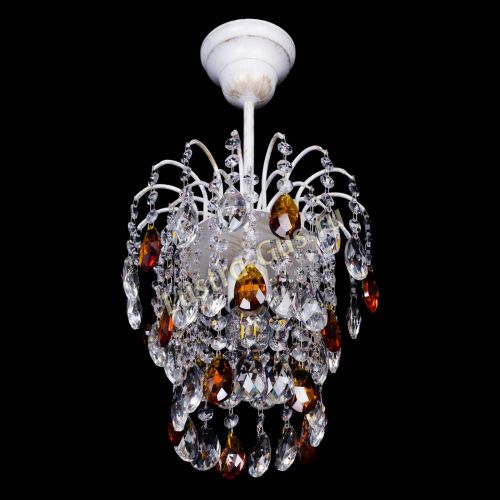 Люстра Зима журавлик чайная (белая патина) в Ижевске Гусь Хрустальный