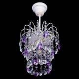 Люстра Зима журавлик фиолетовая (белая патина) в Ижевске