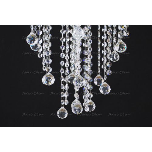 Люстра Катерина Космос 5 ламп шар 30 мм длинная  в Ижевске Гусь Хрустальный