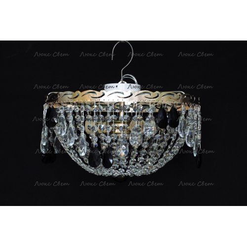 Люстра Анжелика журавлик черная в Ижевске Гусь Хрустальный