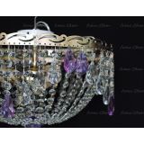 Люстра Анжелика журавлик фиолетовая в Ижевске