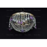 Люстра Анжелика журавлик фиолетовая в Ижевске