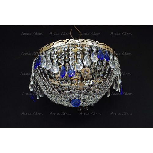 Люстра Анжелика журавлик синяя в Ижевске Гусь Хрустальный