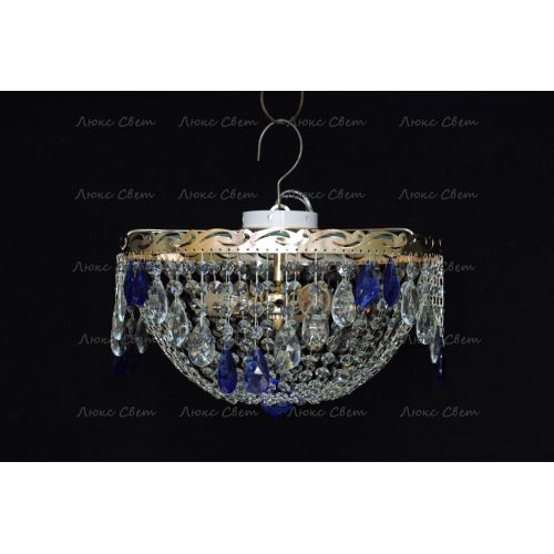 Люстра Анжелика журавлик синяя в Ижевске Гусь Хрустальный