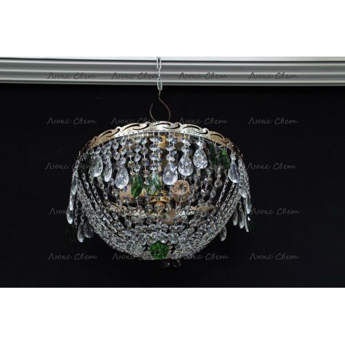 Люстра Анжелика журавлик зеленая в Ижевске Гусь Хрустальный