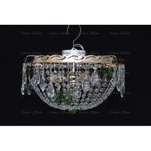 Люстра Анжелика журавлик зеленая в Ижевске Гусь Хрустальный