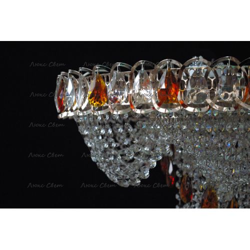 Люстра Водоворот + низ цветная в Ижевске Гусь Хрустальный