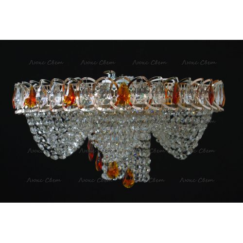 Люстра Водоворот + низ цветная в Ижевске Гусь Хрустальный