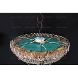 Люстра Кольцо блин розовая в Ижевске