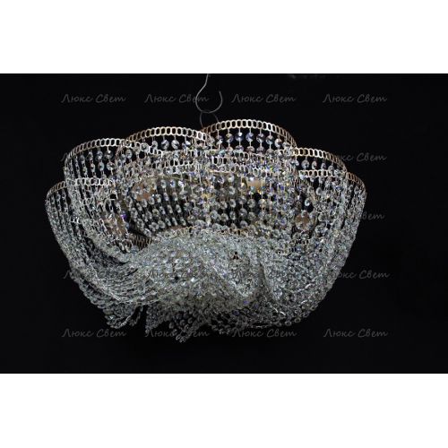 Люстра Лотос Елена розовая в Ижевске Гусь Хрустальный