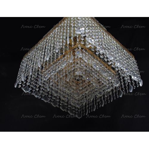 Люстра Квадрат гамма дубик длинная в Ижевске Гусь Хрустальный