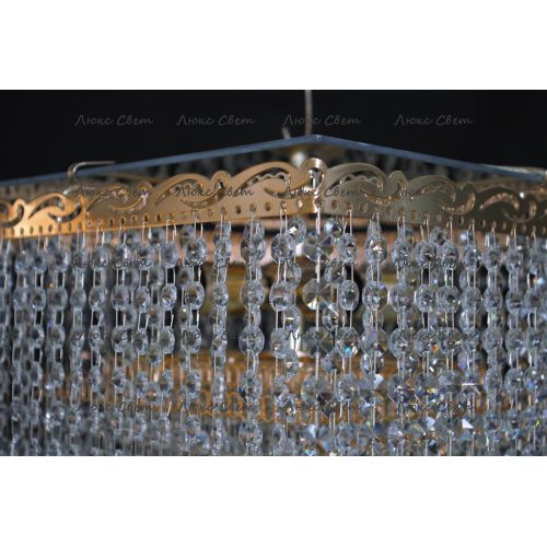 Люстра Квадрат гамма дубик длинная в Ижевске Гусь Хрустальный