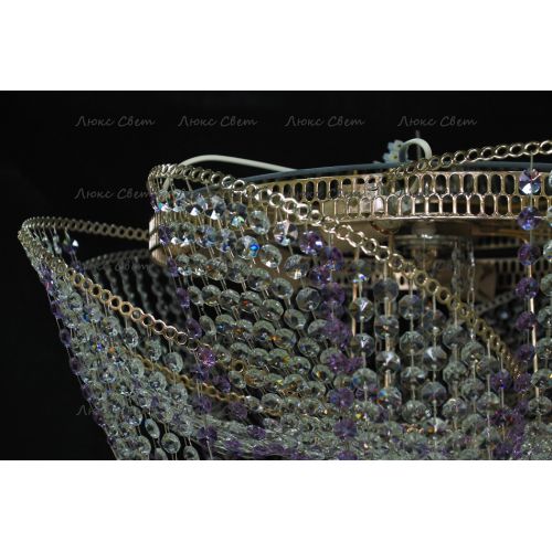 Люстра Космос № 2 фиолетовая в Ижевске Гусь Хрустальный